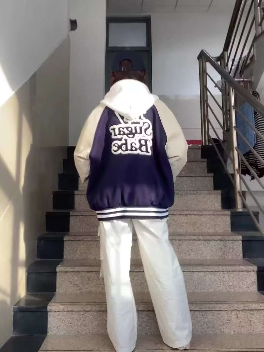Y2Kファッション レトロスポーティジャケット