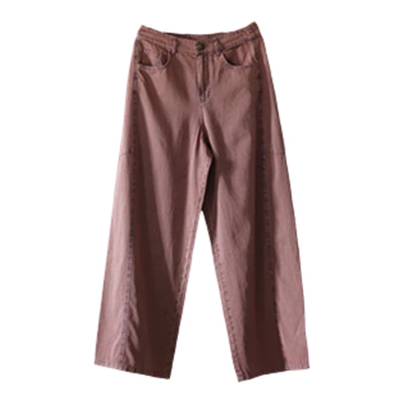 Y2Kファッション ウォッシュ加工ワイドデニムパンツ